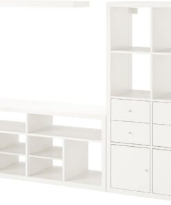 ProTuning LACK/KALLAX Meuble TV Blanc 224 x 39 x 147 cm