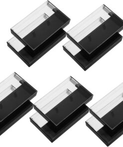 Toyvian Lot de 10 Boîtes Cassette Transparentes en Plastique PS Robustes Design Rétro, Étuis de Protection Polyvalents pour Cassettes Audio et Rangement Pratique