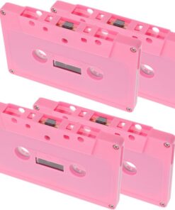 Toyvian 4 Pièces Boîte de Rangement Vintage pour Cassettes Audio Design Rétro Matériau Compacte pour Salon ou Bureau