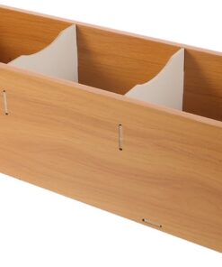 STOBAZA Étagère CD Tour Bois Grande Capacité Meuble Rangement Disque Dvd Robuste Support Freestanding pour Bureau et Salon