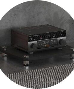 Support MDF pour Lecteur de Disque Audio HiFi - Support HiFi 1/2/3/4 Couches, avec Pieds Absorbant Les Chocs, étagère d'amplificateur de Puissance, pour Armoire d'équipement