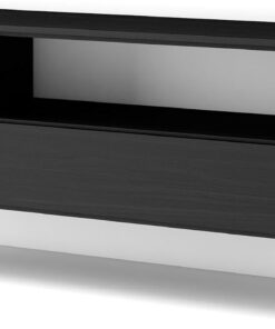 Skraut Home | Meuble TV | Banc Télé | Grand Espace de Rangement | 150x45x35cm | pour Les TV jusqu'à 65" | Suspendu, Mural | Style Moderne | Noirs