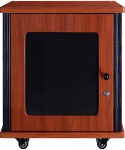 Meuble HiFi Multifonction, Meuble Rack Audio avec roulettes, Meuble Audio Vidéo, Conception Respirante, Meuble stéréo avec étagères réglables en Hauteur(57cm/22.4in)