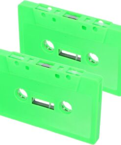 OUNONA Boîtes Vides de Cassettes Audio Rétro en Plastique 2pcs pour Stockage Multifonction et Accès Facile, Décoratives pour Bureau ou Étagère