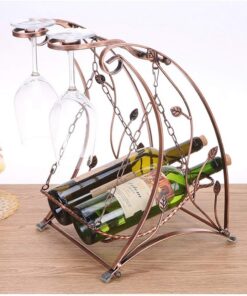 Casier À Vin Creative Swing Casier À Vin Porte-Gobelet À Vin Casier À Vin Décoration Gobelet Étagère Suspendue Organisateur de Bouteille de Vin Pour La Maison Cuisine Bar Présentoir Multifoncti