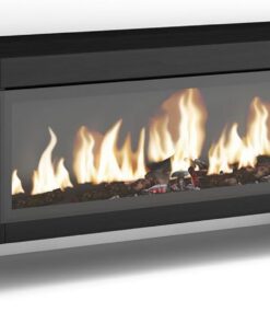 Skraut Home | Meuble TV | Banc Télé | Grand Espace de Rangement | 210 | pour Les TV jusqu'à 80" | Cheminée électrique XXL | Design Industriel | Style Moderne | Noir