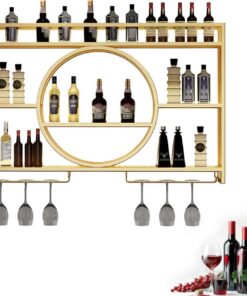 Étagères de Bar pour Bar à Domicile, Accessoires pour la Maison, pub, Noir, Montage Mural, Petit-déjeuner, 80 cm, étagère pour réfrigérateur, décoration de Salon, mobilier Naturel