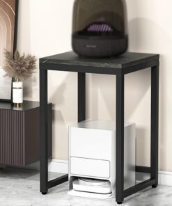 Étagères Rack de Stockage Audio Vidéo Rack Audio Sur Pied Étagère Multimédia Étagère pour Rack D'amplificateur Haut/Étagère Audio-Vidéo pour Salle de Réunion D'enregistrement.(Nero,50x40x53cm)