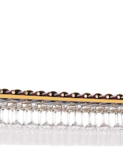 Casier à vin Suspendu au Plafond, Support pour Verres à vin de Style européen, Support décoratif pour Verres à Pied, étagère pour Bar, Maison, Cuisine - 60/80/100/120 cm