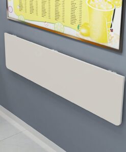 Table de Bar Pliante Murale pour Petit-déjeuner pour Bureau à Domicile, Table à Manger à abattant Blanche, Bureau Rabattable pour Petits espaces, Table Suspendue pour Balcon, 60 x