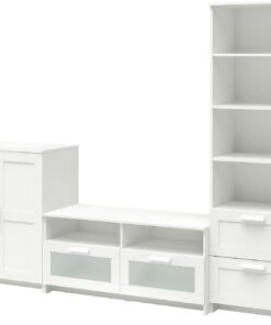 ProTuning BRIMNES Meuble TV Blanc 258 x 41 x 190 cm