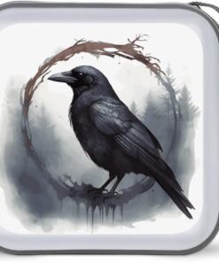 Black Crow Étui de protection pour 40 CD avec fermeture éclair et poignée pour films Blu-ray et disques audio