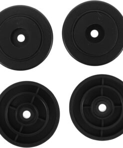 Toyvian Pieds de Meuble en Caoutchouc Noir pour Amplificateur et Tourne-Disque, Absorption des Chocs et Installation Facile, Lot de 4 Pièces pour Isolation Audio