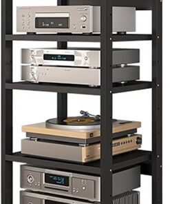 Rack Audio, Racks et Supports, Armoire de Rack Audio, étagère AV, Tour de Rack Audio sur Roues, Support multimédia Audio-vidéo Robuste, Supports de Composants stéréo de Divertissement