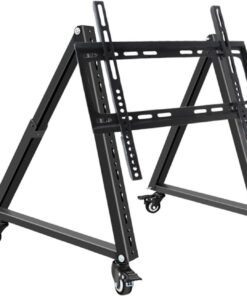 Meuble TV Mobile Basse Hauteur Triangulaire, Accessoire en métal pour la Maison