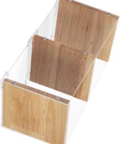 STOBAZA Organisateur de CD et Dvd en Acrylique Transparent à 2 Niveaux Structure Multilayer, Facile à Assembler, pour Bureau ou Voiture