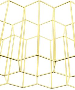 7trous Support À Vin Métal Nid Abeille Compartiments Étagère À Vin Créative Pour Bar Et Salon Rangement Robuste Pour Bouteilles De Vin Et Verres