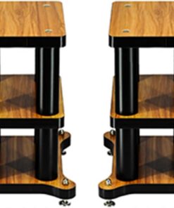 Rangement de disques vinyles pour chambre à coucher, support audio-vidéo, meuble stéréo, support multimédia vidéo, étagère pour console de jeux vidéo de divertissement (2 pièces)(30*35*41cm)