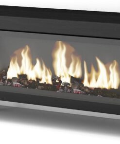 Skraut Home | Meuble TV | Banc Télé | Grand Espace de Rangement | 160 | pour Les TV jusqu'à 65" | Cheminée électrique XXL | Design Industriel | Style Moderne | Noir