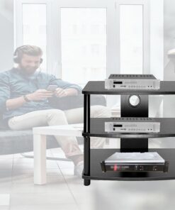 Coin de Support multimédia AV, Support/Armoire de Composants stéréo de 23 à 31 Pouces de Hauteur, unité Audio-vidéo Industrielle pour la Maison, Centre de Divertissement sur étagère d'équipe