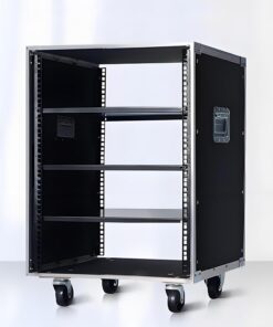 Armoire de Rangement multimédia, Rack de Meuble HiFi, Rack Audio, Meuble stéréo Ouverte avec Hauteur réglable, Rangement for composant stéréo de Divertissement