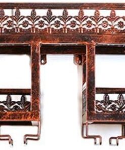 Porte-Bouteilles Mural en métal et Fer, idéal pour Ranger des Verres à Pied, des gobelets ou des Tasses à vin. Rangement décoratif pour Bar, Salle à Manger ou Cuisine.