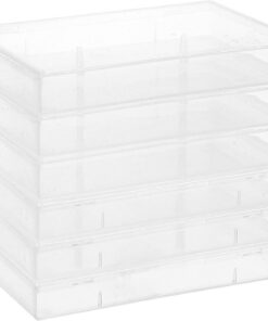 Boîtes de Rangement et Identification Facile en Plastique Blanc Lot de 6 Étui Compact pour Cassettes Audio pour Divers Usages