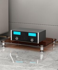 Support CD - Meuble AV peu encombrant pour salon, salle de jeux et d'enregistrement - Étagère d'angle facile à assembler pour DVD et consoles de jeux