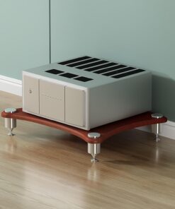 Meuble HiFi à 1/2/3/4 Etagères,Meubles pour Audio/Vidéo,Support en Acier,Meuble Multimedia,Meuble Bas,Meuble Tourne Disque vinyle,Meuble Imprimante,pour DVD,Console de jeu,Amplificateurs,Médias(Teak,6