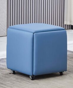 Gigogne 5 en 1 Tabouret Repose-Pieds, Tabouret de chaise de canapé empilable ,Tabouret Repose-Pieds Empilable,Ottomans Tabourets Tabouret de Bar Empilable,pour les petits espaces, pour le salon chambr