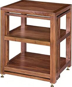 Armoire de Rangement multimédia à Plusieurs Niveaux avec Pieds amortisseurs et Conception Ouverte pour l'organisation du matériel Audio-vidéo