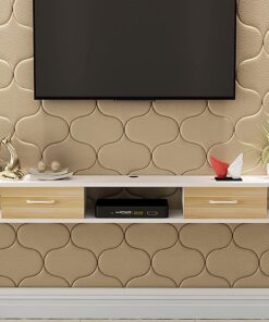 Meuble TV Flottant/étagère Murale Meuble TV,avec Porte Et Unité De Rangement Console Audio/vidéo Console Multimédia Console De Jeu Routeur De Boîtier De Câble