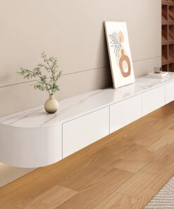 Meuble TV mural pour salon, 120-180 cm avec tiroirs, meuble bas en bois suspendu, support TV flottant, bancs TV, meuble TV, salon