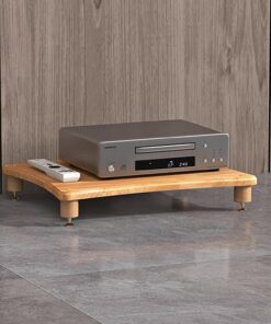 Meuble Hi FI Vintage À Plusieurs Niveaux, Rack Audio Ouvert en Bois, Meuble Audio Vidéo Multifonction, Meuble Rack Audio, for Composants Stéréo De Divertissement(Wood Color,1-Tier)