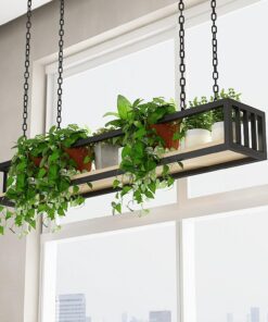 Étagère de Plafond, casier à vin Suspendu, Support de Rangement Suspendu pour Plantes à Fleurs et étagère Flottante pour Bar/Restaurant/Cuisine/comptoir/Balcon (100 x 25 x 15 cm)
