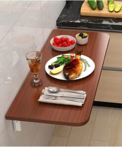 Table d'étude Murale Pliable pour la Maison et Le Bureau Idéal pour Les Restaurants, Les Salons de thé au Lait, Les Tables de Bar, Les Tables à Manger 70 x 40 cm
