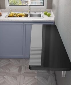 Table Murale Robuste avec Support pour buanderie, Cuisine, Bar à Domicile, Table multifonctionnelle pour économiser de l'espace