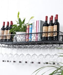 Casier à vin Mural, Bouteille de Fer, Porte-Verre à Champagne, étagères pour Bar, fête à la Maison, casier à vin, Support en métal, présentoir, étagère de Bar, Support de Rangement pour vin