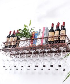 Casier à vin Mural, Bouteille de Fer, Porte-Verre à Champagne, étagères pour Bar, fête à la Maison, casier à vin, Support en métal, présentoir, étagère de Bar, Support de Rangement pour vin