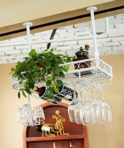 Casier à vin de Bar, casier à vin Suspendu européen, Porte-gobelet créatif, comptoir de Bar à l'envers, étagère de Rangement pour vin Rouge, Support Organisateur de Cintre à vin ré