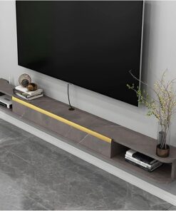 Meuble TV Flottant,Étagère TV Murale en Bois Massif,Composant D'armoire De Centre De Divertissement,pour Ranger Les Consoles De Jeux De Boîte De Câble TV Box De Lecteur DVD