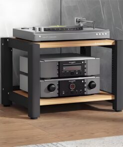Support audio 3/4 niveaux, support audio vidéo au sol, support multimédia et meuble de rangement multimédia, support Hifi et support TV pour salon, jeux, salle d'enregistrement
