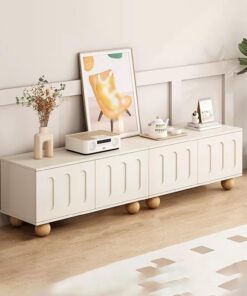 Meuble TV, Console Multimédia, Bois Moderne Banc TV, Meubles de Salon, Meuble Tele, Table TV, pour Salon, Chambre, Bureau(Color:160cm/62.9in B)