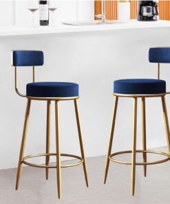 Ergonomique Dossier Tabouret de Bar de Cuisine avec Repose-Pieds Chaises de Bar Lot de 2 Chaise de Comptoir pour Chambre Comptoir Cafétéria