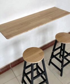 Bureau Mural Pliable pour Cuisine, Bar, Petit déjeuner, Table à Manger à abattant, Bureau à Domicile, buanderie, Espace Unique (Taille : 60 x 30 (23,6 x 11,8 Pouces))