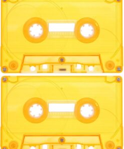 Healeved Boîtier Transparent et Accès Facile pour Cassette Audio Vintage en Plastique, Lot de 2, Rangement Sécurisé pour Cassettes Vierges, pour Organisation Média à Domicile
