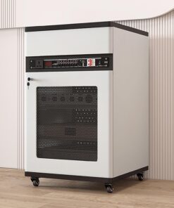 Meuble Audio, Meuble Console, Meuble de Rangement multimédia, Meuble d'affichage DVD, avec Support de Rangement, Meuble de Rangement multimédia, Meuble Tour Audio multimédia (Blanc 52x55x90c
