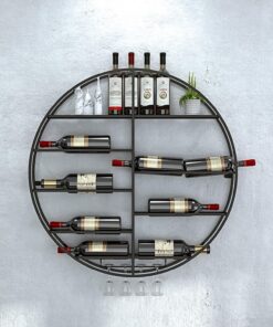 Étagère à vin murale industrielle avec support à verres à pied, étagères flottantes pour bar, étagère de rangement pour vin, présentoir mural pour bar de cuisine, salle à manger (taille : 90