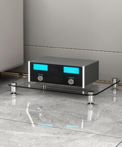 Support CD - Meuble AV peu encombrant pour salon, salle de jeux et d'enregistrement - Étagère d'angle facile à assembler pour DVD et consoles de jeux