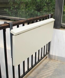 WBWAPA Support de Plante de Balustrade, Table de Bar de Petit-déjeuner, Bureau Mural, Bureau Pliable pour Meubles de Balcon, Table de Balcon, Bureau Mural, Bureau Pliant, Bureau Flottant,
